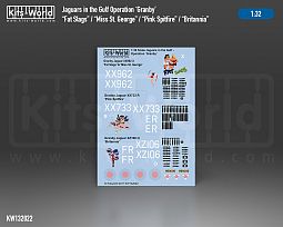 Kitsworld 1/32 Scale - Jaguars in the Gulf (Operation Granby) - Full Colour Decal 
